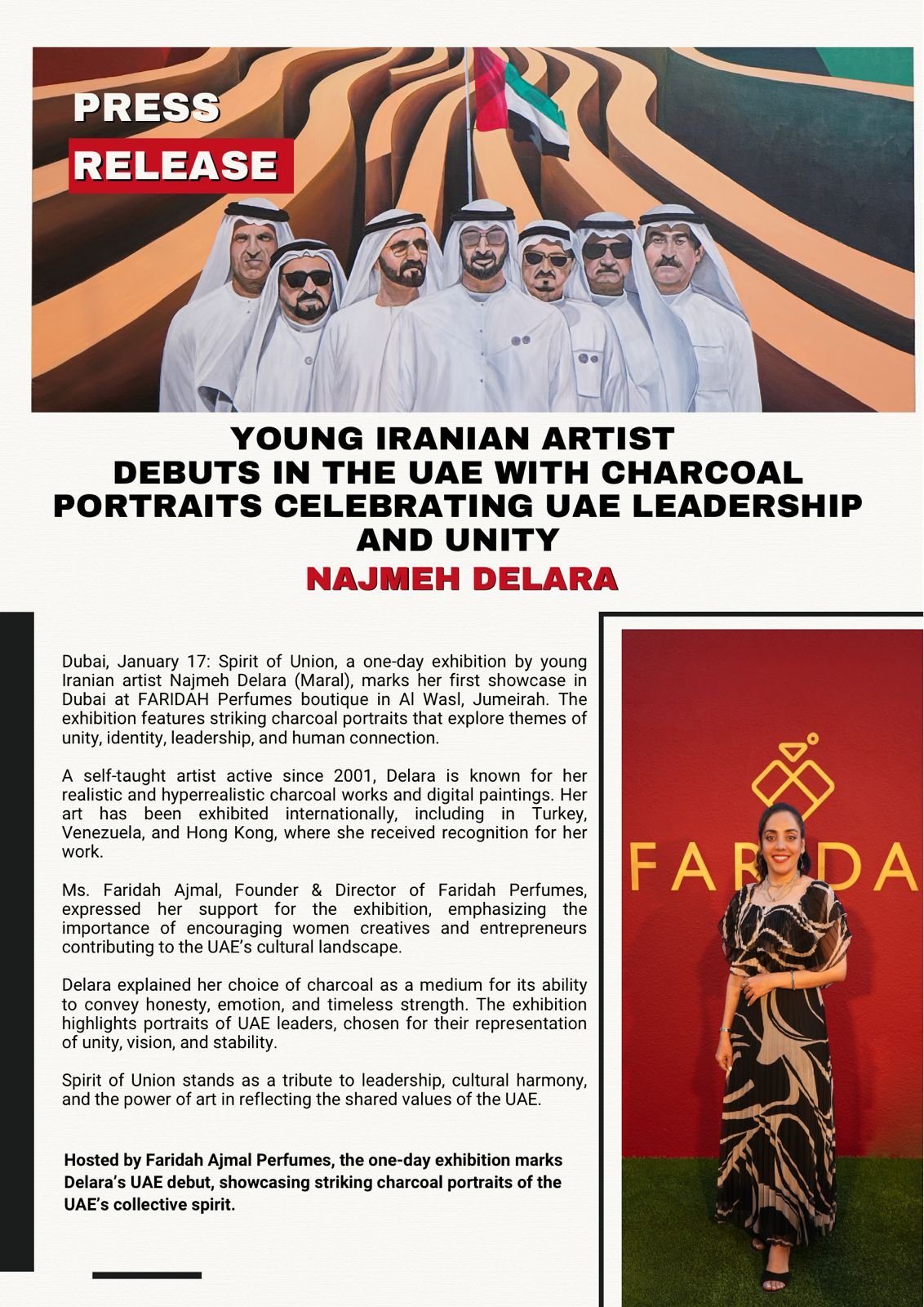 Najmeh Delara, Iranian Artist at UAE