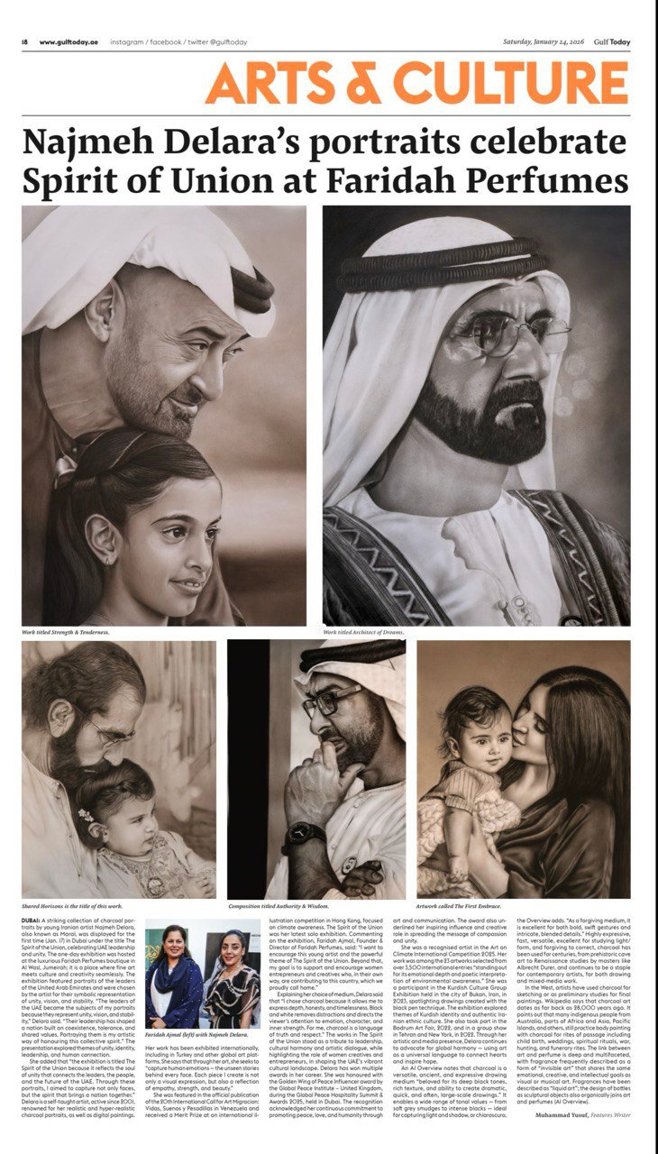 Najmeh Delara’s portraits celebrate Spirit of Union – Gulftoday.ae